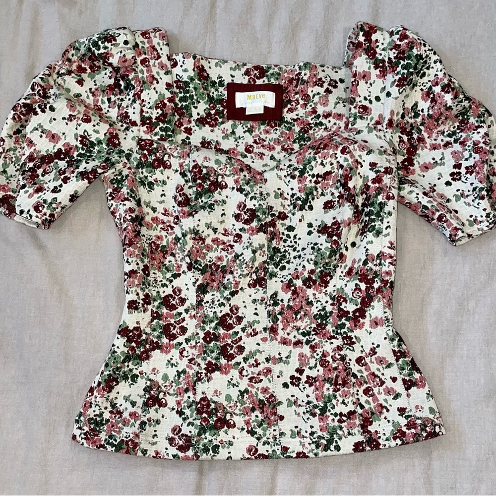MAEVE floral corset top